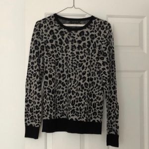 Ann Taylor Leopard Print Sweater